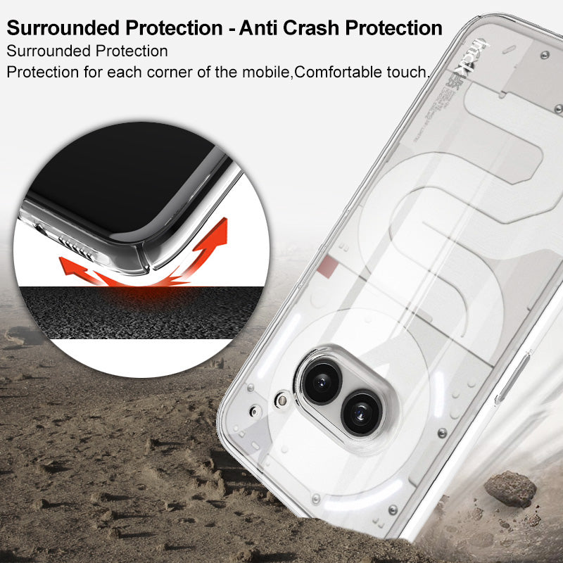 IMAK Crystal Case II Pro for Nothing Phone (2a) Hard PC Case Clear Phone Back Protector IMAK Crystal Case II Pro for Nothing Phone (2a) Hard PC Case Clear Phone Back Protector